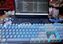 达尔优EK815机械合金版108键多键位机械键盘电竞游戏CF吃鸡LOL双色白蓝键帽全键无冲 87键茶轴（白拼蓝键帽）29种灯光模式 实拍图