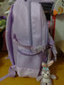 派格威新款小学生书包女孩1-3-6年级9儿童初中生减负超轻便双肩包防泼水 大号紫色【礼品套装+补习袋】 实拍图