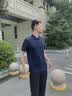 雨果博斯BOSS【礼物 经典款 珠地布】男士徽标弹力棉修身短袖Polo衫 404-深蓝色 L 实拍图