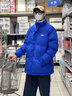 忆克萨 双面穿羊羔绒棉衣外套男冬季潮牌ins加绒短款厚棉服 蓝色 XL 实拍图