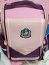 酷咖书包男孩小学生儿童双肩包女背包 轻便减负透气1-3-6年级大容量 深紫色（带独角兽挂件） 实拍图