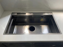 悍高（HIGOLD）厨房304不锈钢手工纳米水槽双阶梯水槽套餐洗碗池洗菜盆水槽套装 窄边68*43-裸槽 实拍图
