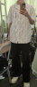 主意范（ZHUYIFAN）胖子超大码衬衫男士短袖夏季宽松大码冰丝学生外套休闲衬衣男装外 黑色+白色(两件装) XL 125-145斤 晒单实拍图