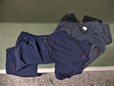 【两件装】裤子男夏季休闲裤男士冰丝速干直筒裤弹力商务透气宽松运动长裤子 深灰色+藏青色【两条装】 XL【建议120-130斤】 实拍图