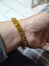 BJYL古巴手链男士霸气粗链仿沙金手链女士情侣款手环古法礼物送长辈 实拍图