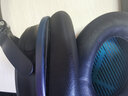 比博欧适用博士BOSE QuietComfort35耳机套qc35二代头戴式耳机海绵套耳套QC35II耳罩棉垫头梁垫耳机配件 【黑色一对+蓝色垫子】羊皮款 实拍图
