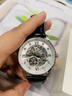 宝时捷（POSCER）手表男镂空机械表男士十大品牌国表生日礼物送男友50032M白盘 实拍图