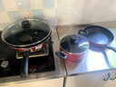 苏泊尔（SUPOR）不粘锅套装不粘炒锅煎锅平底锅汤锅三件套厨具套装燃气电磁通用 酒红色不粘套装 3件套 实拍图