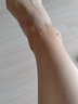 ZJUZ18k金转运珠脚链女彩金au750满天星脚链女款玫瑰金细脚链送女友 18K金满天星脚链（黄金色） 实拍图