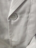 型彬白大褂长袖护士服医生大码加肥男女学生化学实验服加厚纯棉白大衣 女式修身纽扣袖口 S 160S 实拍图