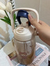 蒙福 水杯女 2L大容量吸管水杯男女学生夏天便携带刻度超大水杯成人大肚子水杯网红双饮杯健身运动水杯壶 【双饮口】大号白色2000m-卡通贴+立体贴l 实拍图