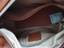 半坡饰族（bampo）半坡真皮枕头包女刺绣宽肩带商场同款新款软皮小众腋下单肩斜挎包 棕色701（摔牛皮） 实拍图