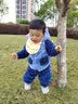 婴儿毛毛衣家居服男童女童睡衣秋季冬装新款卡通小童幼儿宝宝套装 蓝色 90cm 实拍图