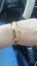 中国黄金（CHINA GOLD） 黄金手链小蛮腰手链转运珠时尚女手链 约4.3g 晒单实拍图