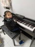 尼乐（Nriol）88键电钢琴重锤数码钢琴家用智能学生幼师成人考级初学 考级V3重锤木纹黑(翻盖)+琴凳 实拍图