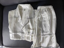 雅鹿冰丝睡衣男夏季薄款短袖短裤家居服夏天可外穿男士大码套装 NSMLZ【短袖短裤】-冰蓝 L 男【推荐100-125斤】 实拍图