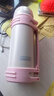 恩尔美（nRMEi）保温壶杯大容量女水壶婴儿外出宝宝冲奶粉家用便携户外热水瓶杯子 【304不锈钢】樱花粉+背带2L 实拍图
