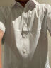 凡客诚品（VANCL）短袖衬衫男夏季棉质纯色休闲商务正装衬衣男 白色 4XL/43  晒单实拍图