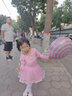 宾娜诗（binnashi） 儿童舞蹈服夏季短袖女童芭蕾舞裙女孩拉丁跳舞裙舞蹈衣开档粉色 长袖粉色 120 实拍图