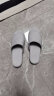 MUJI男女通用 水洗棉厚底拖鞋 灰色条纹 240mm/38码  晒单实拍图