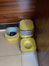 KimPets 宠物猫咪自动饮水机不湿嘴猫碗双碗猫食盆防打翻狗粮碗饭盆 香蕉黄(双碗款) 防打翻，不湿嘴(猫狗通用) 实拍图