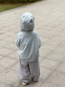 拉比（Labi Baby）儿童防蚊裤春夏季冰丝裤凉感束脚裤男童女童运动裤防晒裤UPF50+ 浅灰色 90 实拍图