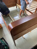 简写 儿童床 现代简约青少年男孩实木儿童床家用儿童床带护栏 护栏床+USB夜灯 1.2米双护栏 实拍图