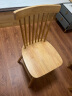 原始原素实木餐桌小户型餐厅简约现代舒适原木色京禾餐椅竖条2把 晒单实拍图