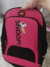 史努比（SNOOPY）儿童书包 男女孩小学生1-3年级轻便卡通高年级双肩背包 玫红 实拍图