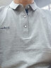 皮尔卡丹短袖T恤男棉夏季翻领polo体恤衫上衣服男士短袖男装t恤打底衫 160浅灰 L （110-125斤） 实拍图