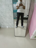 全身镜 穿衣落地镜试衣镜家用防爆壁挂可贴墙衣帽间网红大镜子 150X40经典黑-摆挂两用 实拍图