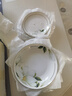 厚秀堂景德镇轻奢骨瓷餐具碗碟套装家用陶瓷鱼盘汤碗大勺煲菜盘碟子饭碗 4.5英寸饭碗（单个）金边百合 实拍图