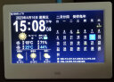 浅檬智能电子WIFI天气预报时钟万年历对时家用数码日历台式钟新年礼物 7寸时钟机-白色+室内温度模块 实拍图