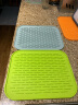 Saemmi德国硅胶锅垫餐桌垫隔热垫家用盘碗茶杯垫厨房沥水防滑垫儿童餐垫 经典-嫩绿色 实拍图