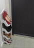 百露日式多层可叠加鞋架简易门口家用塑料鞋托宿舍收纳鞋架分层整理架 白色4个装 实拍图