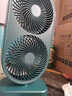 倍为12英寸120°摇头桌面风扇静音电风扇循环电扇台扇办公室宿舍床头多功能台式迷你usb风扇40000mAh 充电款-森林绿-12寸双轮10000Ah带摇头 实拍图