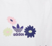 adidas纯棉运动上衣圆领短袖T恤女大童儿童夏季阿迪达斯三叶草 白 164CM 晒单实拍图