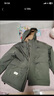 罗蒙（ROMON）秋冬加棉加厚外套男士青年棉衣服休闲连帽工装款防风夹克冲锋衣男 M1121军绿色 XL 实拍图