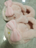 Hello Kitty女童棉鞋冬儿童室内家居鞋小孩保暖亲子棉拖鞋 美乐蒂粉 36-37码 实拍图