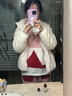 蕉内【活动】555C绒绒睡衣男女士家居服保暖半边绒套装秋冬 【女圆领】茶粉 S 实拍图