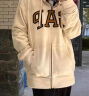 Gap男女装春季2024新款LOGO美式复古法式圈织软卫衣外套892182 米色 170/92A(M)亚洲尺码 晒单实拍图