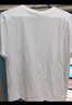 雅鹿短袖T恤男纯棉韩版潮流宽松大码透气打底衫青少年学生夏天休闲t恤 白/小伙伴 3XL （重175-190斤高175-180） 实拍图