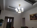 雷士（NVC）新中式客厅吊灯中山灯具客厅灯餐厅灯书房现代灯具套餐 家润 新中式6头吊灯 带雷士灯泡 实拍图