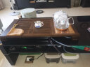 金灶（KAMJOVE）鸡翅木实木茶具套装烧水壶茶具茶盘套装茶台烧水壶一体式 K-185 搭配H9茶炉+茶具+茶渣桶 实拍图