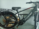 凤凰（Phoenix）锂电池助力电动自行车26寸成人新国标电动车长续航电瓶车 589黑红-21速一体轮-速度传感 20AH电动续航60公里 实拍图