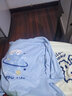 梨喃【2件装】t恤女超火新款印花短袖夏季显瘦韩版学生上衣宽松体恤 奶白(嗨小兔左下标)+浅蓝(抱月兔 XL :【建议120-140斤】 实拍图