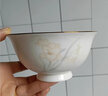 优尊陶瓷骨瓷碗家用饭碗新款轻奢好看的金边陶瓷餐具现代简约碗组合 10碗10盘（4.5高脚碗+8方深盘） 实拍图