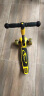 Hudora德国滑板车儿童 2-3-6-10-15岁滑步车闪光加宽折叠踏板车 黄色 晒单实拍图