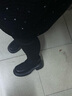 ZHR长筒靴女冬时尚弹力过膝靴子女简约复古加绒面女靴 JF78A 黑色 39 实拍图