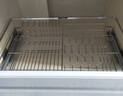 悍高（HIGOLD）厨房橱柜拉篮304不锈钢碗碟拉篮抽屉式阻尼导轨拉篮碗架 L方管星空灰-500柜双层-阻尼导轨 实拍图